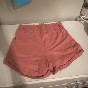 Pink comfy soft shorts from hollister. Size XS